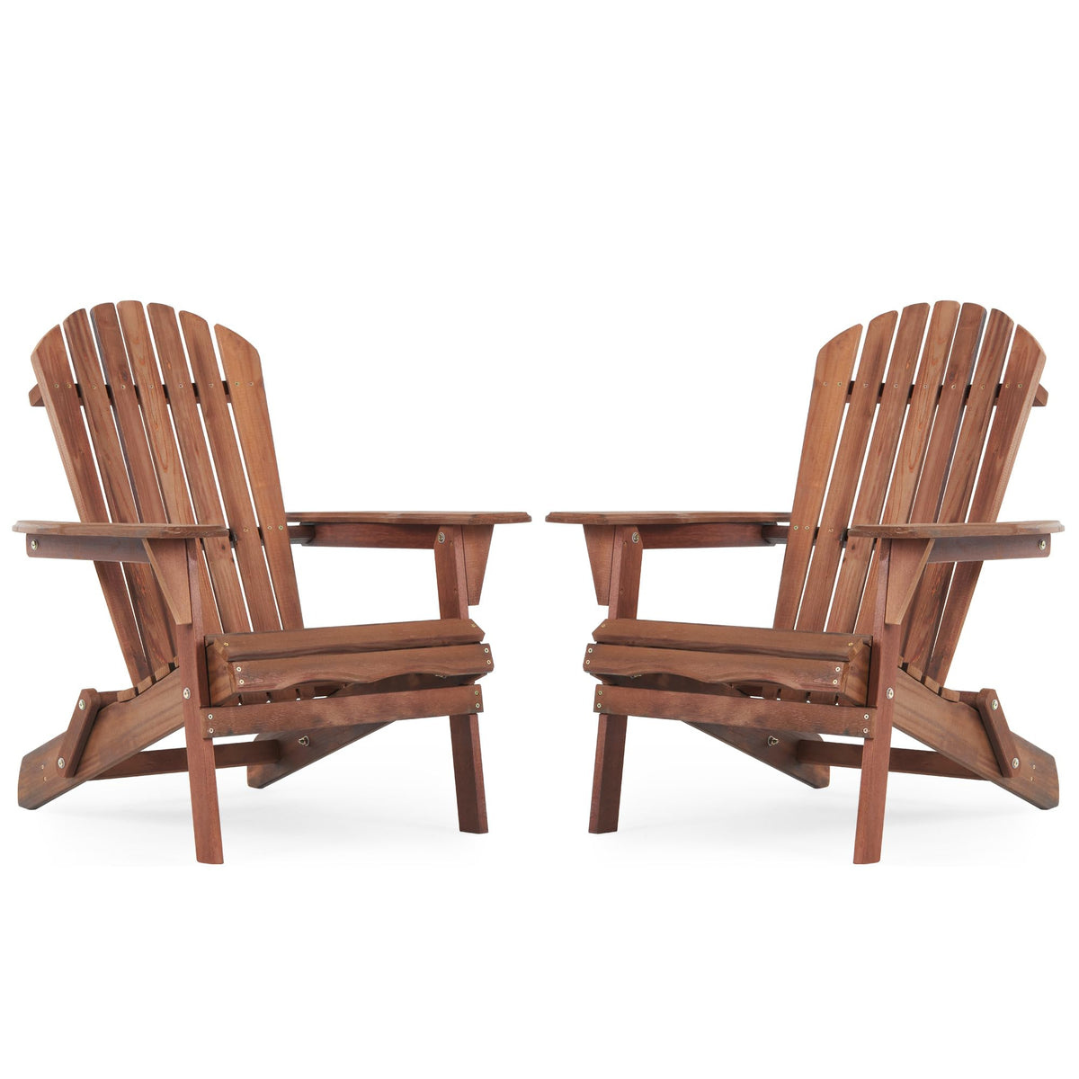 Wooden Folding Adirondack Chair Set of 2 N2151