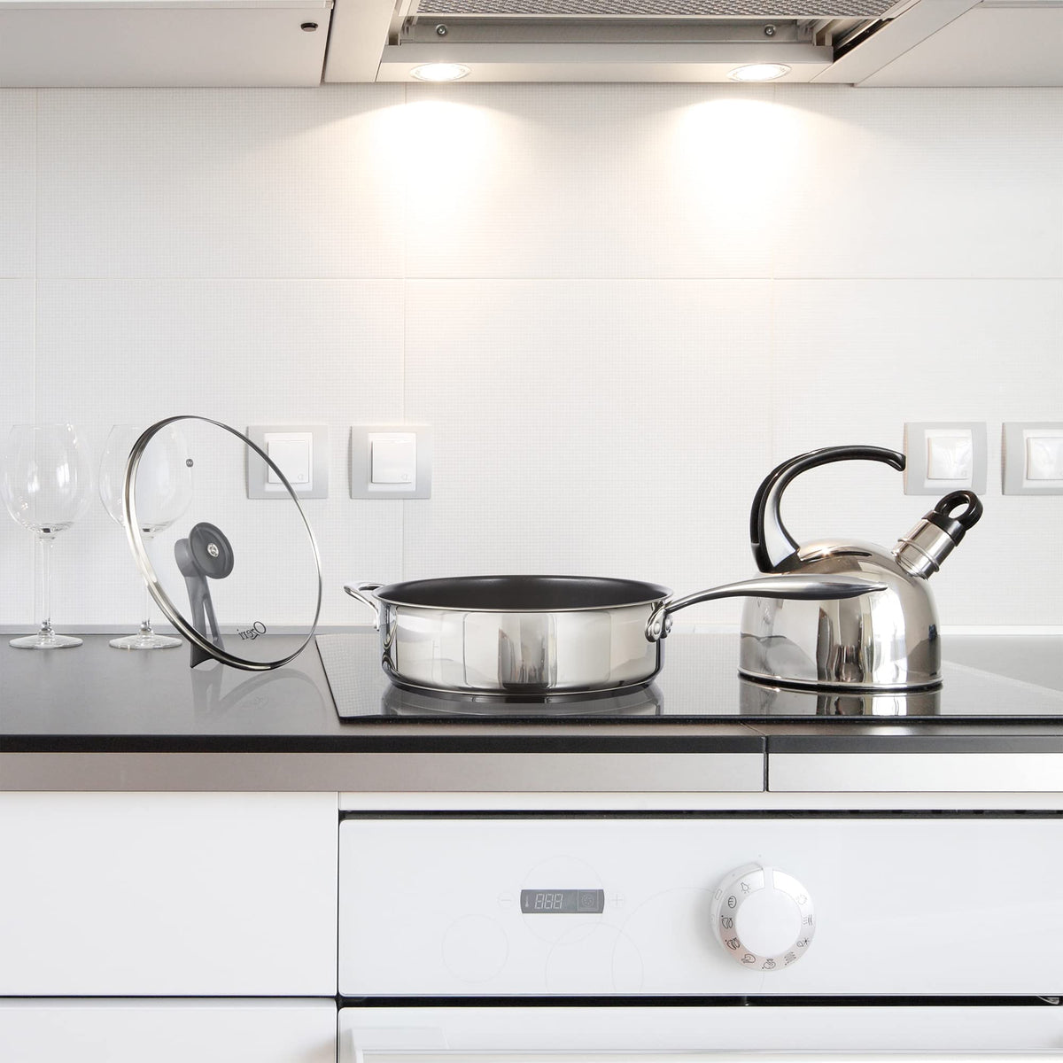Free-Standing Pan Lid with Tempered Glass I985888