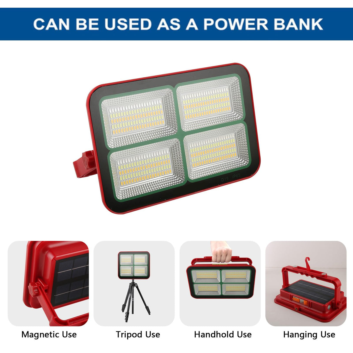 Portable Rechargeable Magnetic Work Light 16500mAh 200W 15000LM IP69 O6931