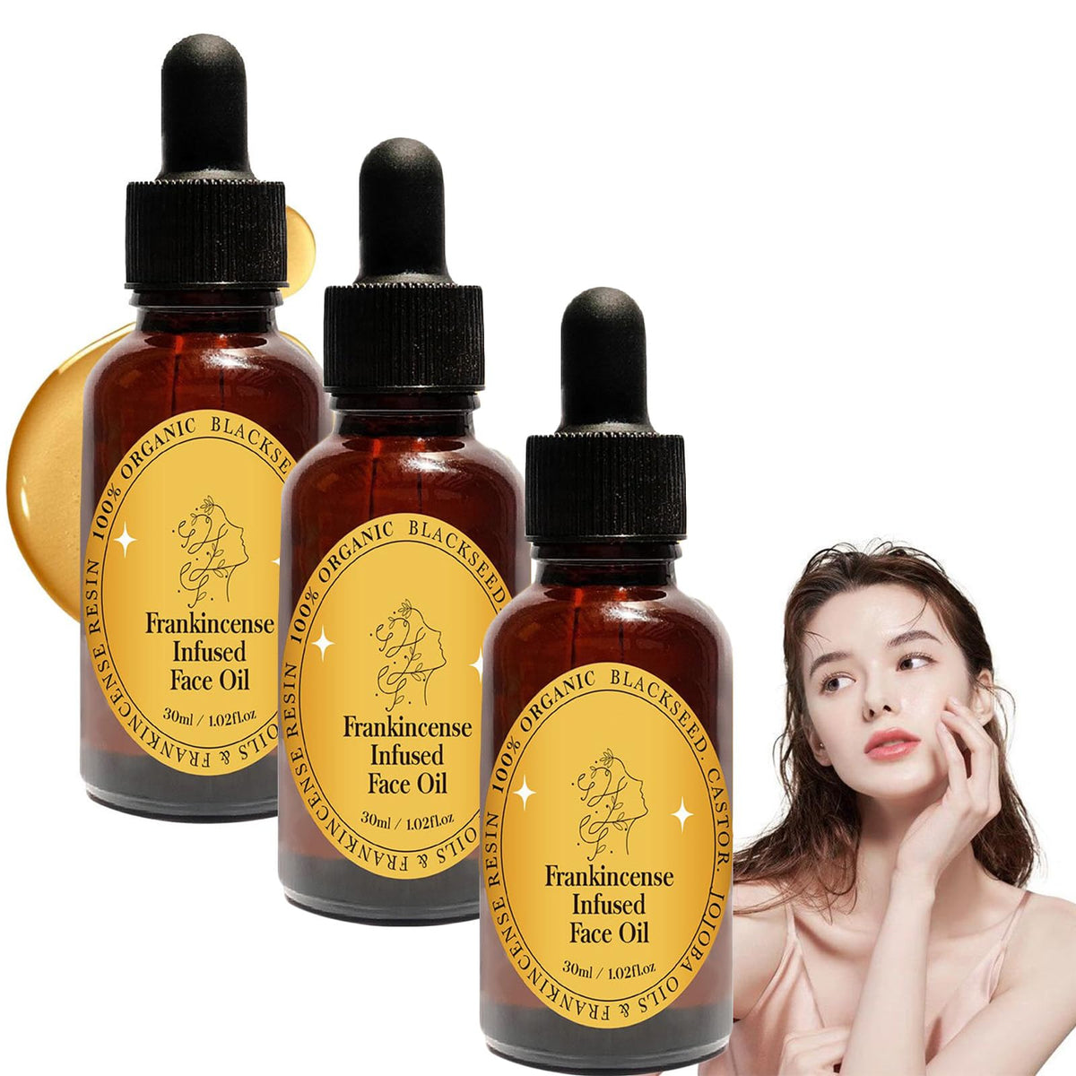 Frankincense Resin Oil Facial Serum 3PC I49170