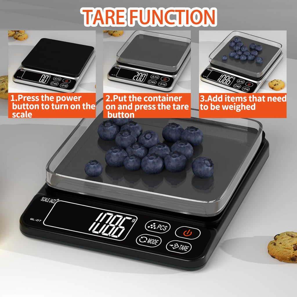 Digital Food Scale 6.6lb Grams Ounces LCD Display C854992