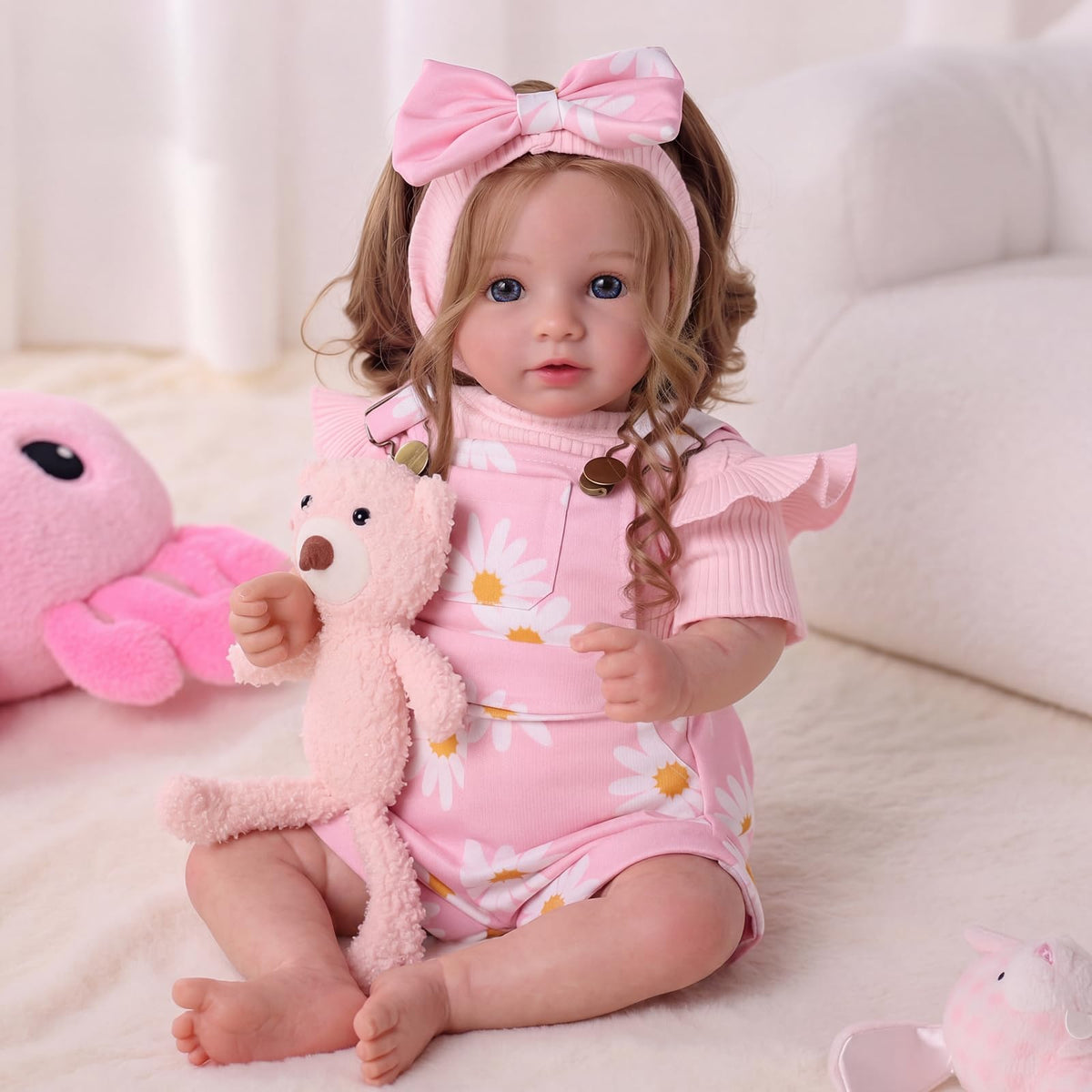 20inch Realistic Reborn Baby Dolls with Poseable Limbs Rooted Hair L891223