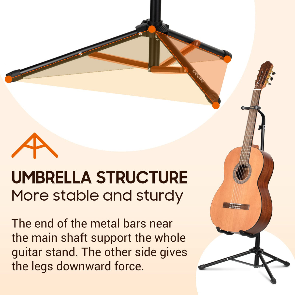 Folding Adjustable Guitar Stand Q564