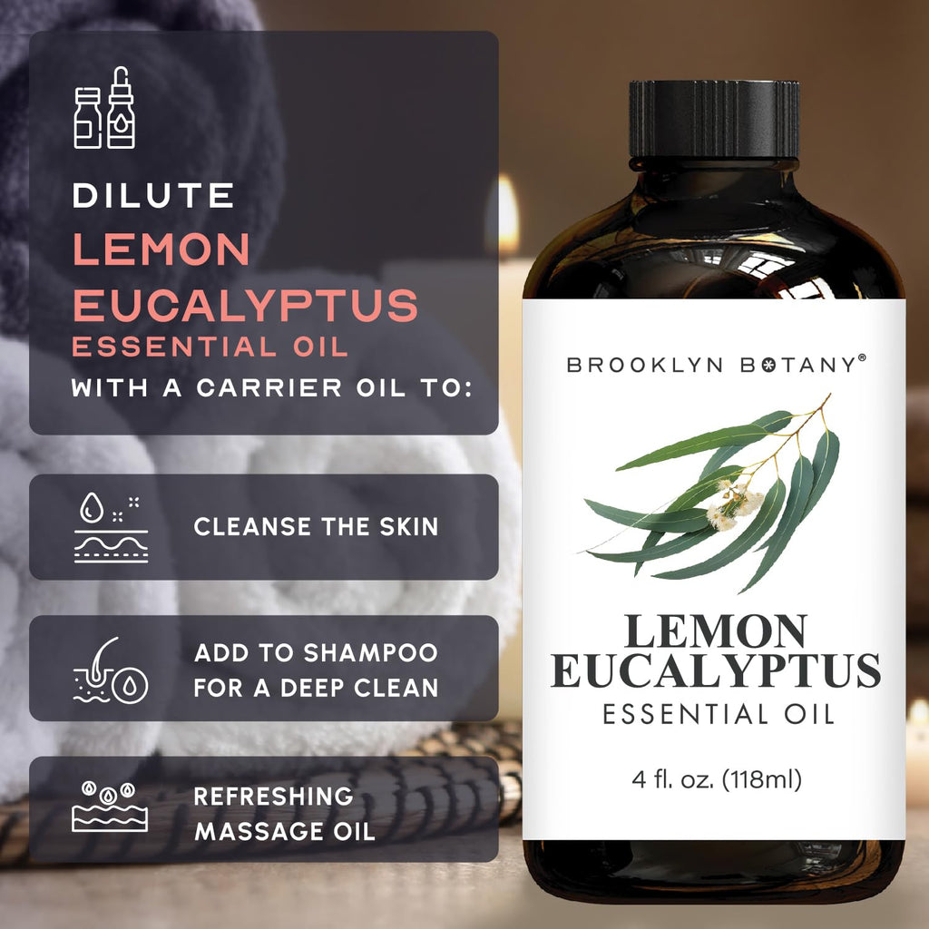 Lemon Eucalyptus & Lavender Essential Oils 4 Fl Oz Pack of 2 U998