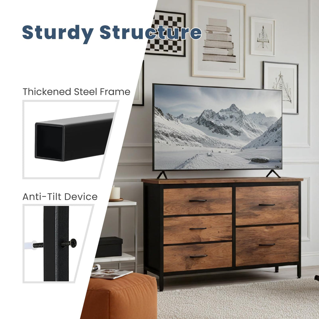 5 Drawer TV Stand B128322