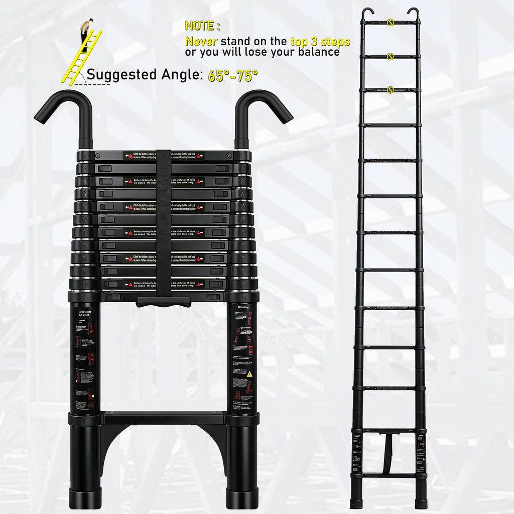 Telescoping Ladder 20FT with Stabilizer U533
