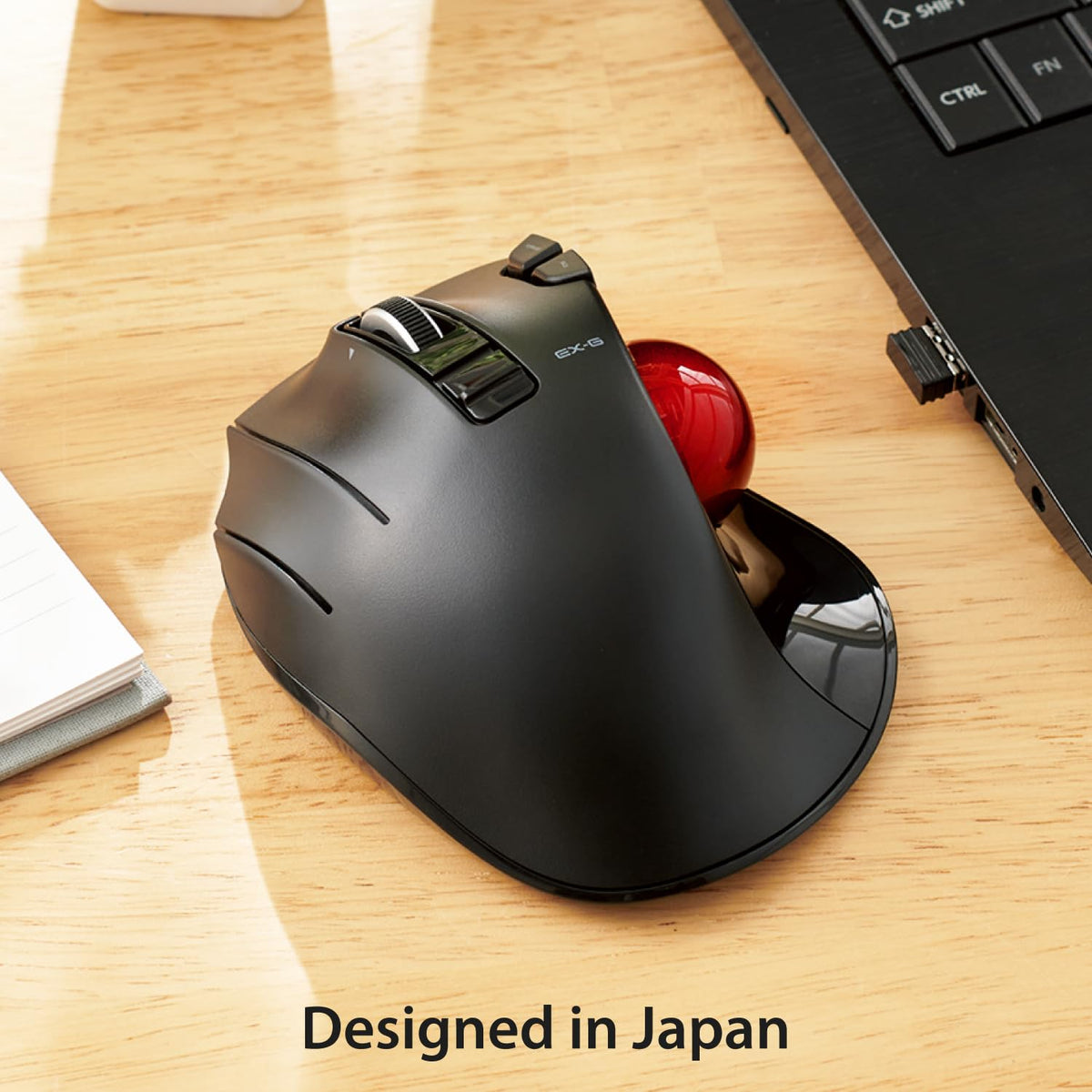 Wireless Left Handed Thumb Control Trackball Mouse W20813