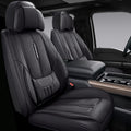 Black Leather 5-Seats Car Seat Covers J5765