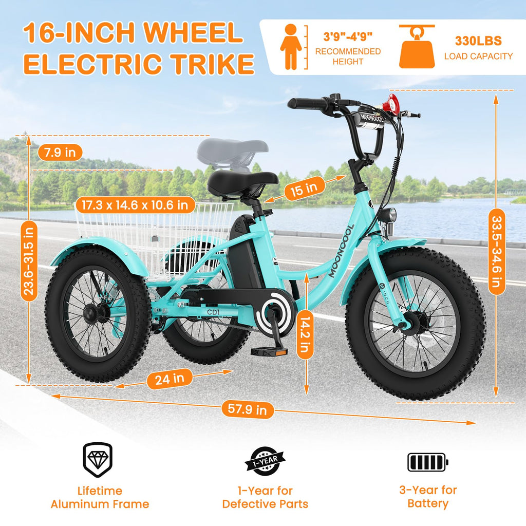 16 Inch Electric Tricycle U746304