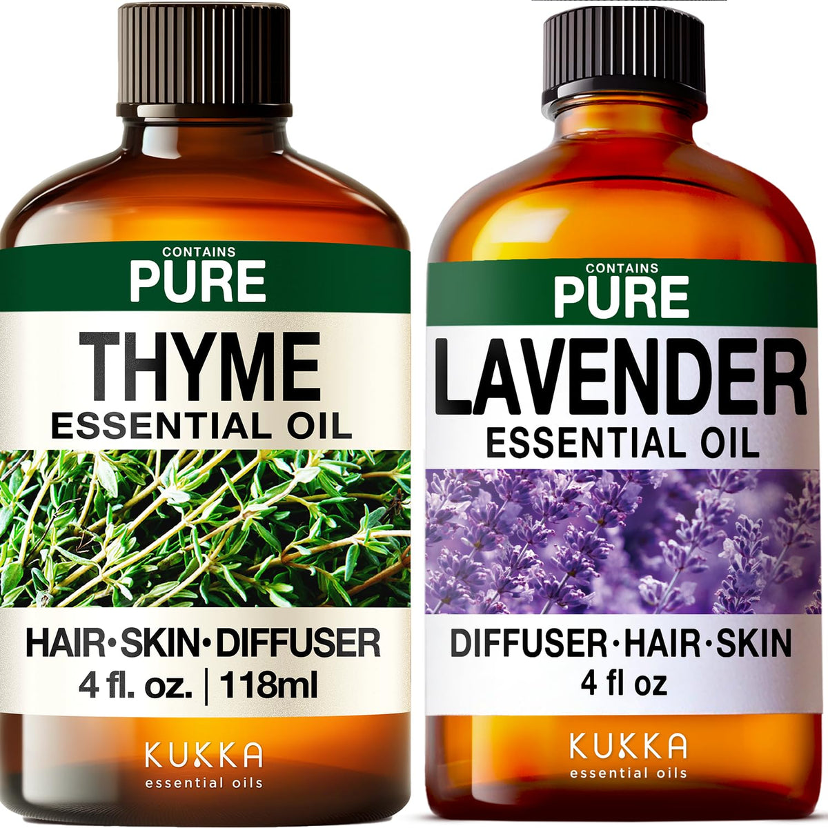 Thyme & Lavender Essential Oil Set 2x4 fl oz X243