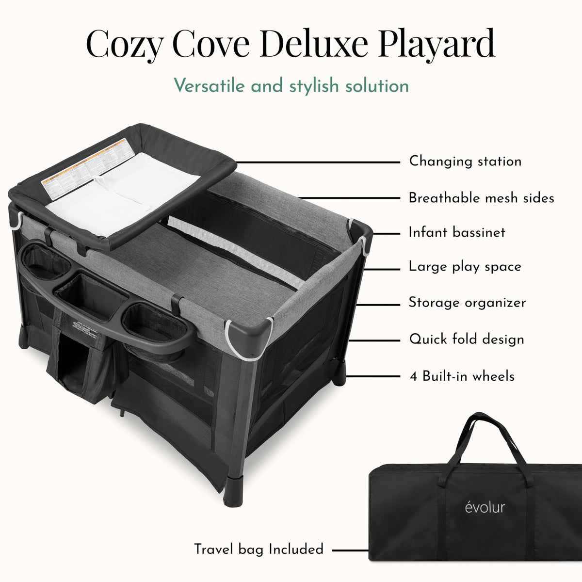 Portable Playard with Bassinet & Changing Table R5678