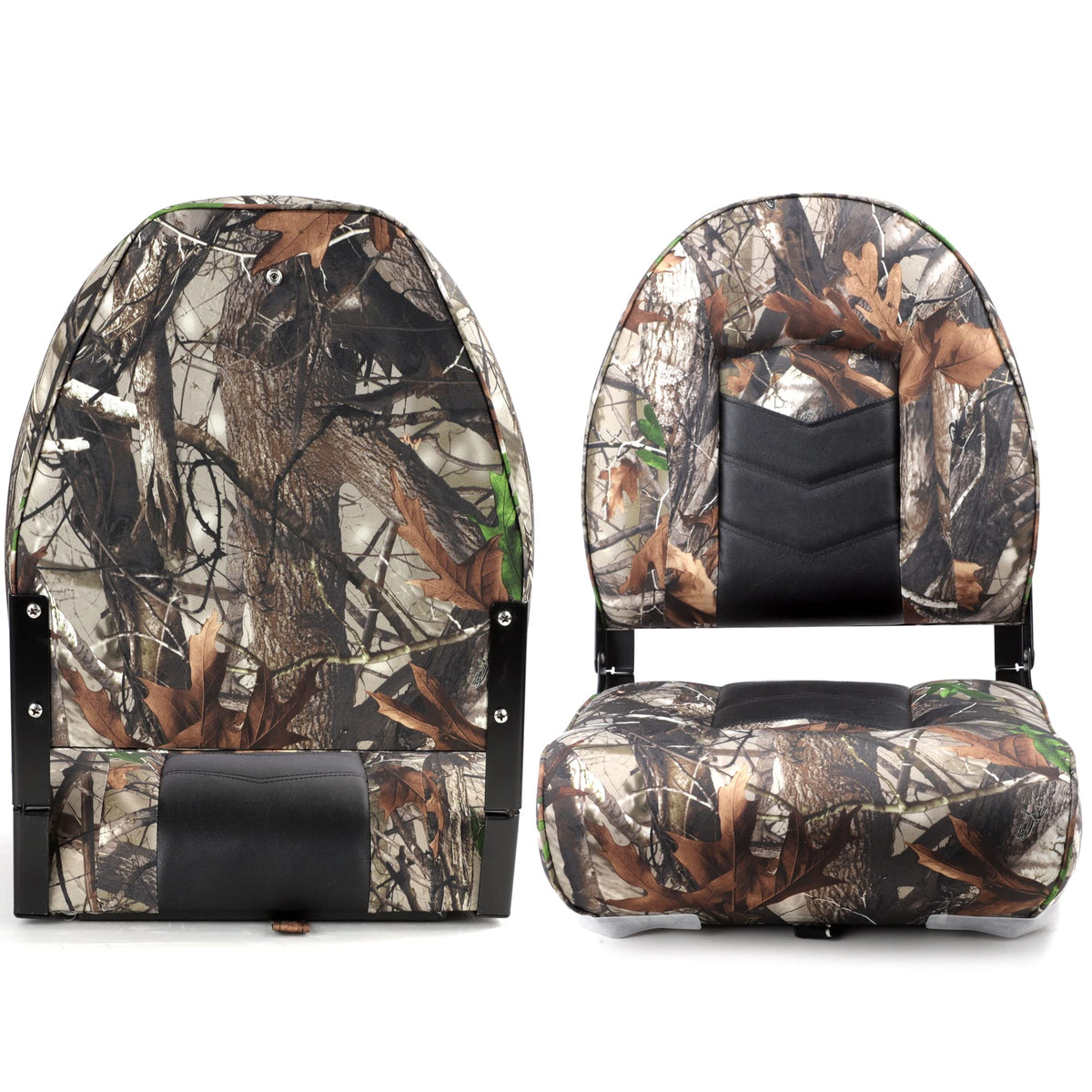 Camo/Black High Back Folding Boat Chair 2 Pack P774