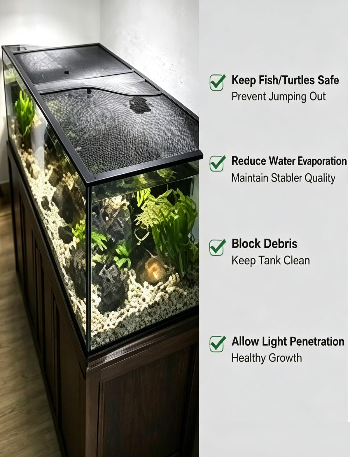 Aluminum Mesh Aquarium Lid for 10-20 Gallon Tanks N4993