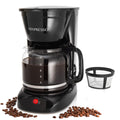 12 Cup Drip Coffee Maker with Reusable Filter, Black B838
