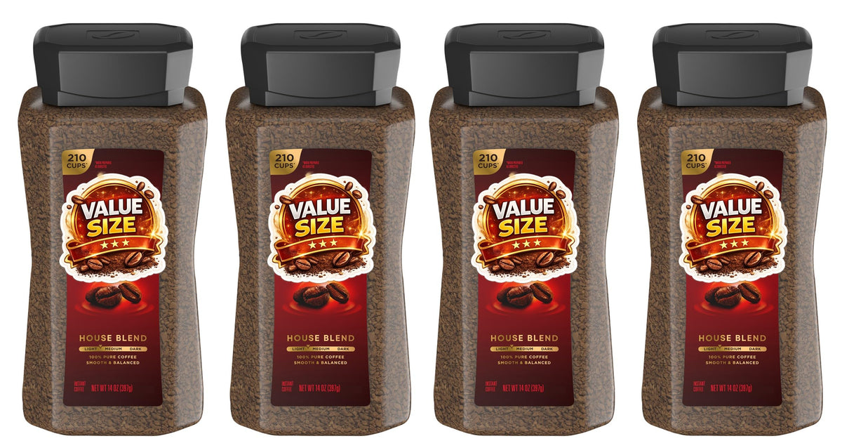 Instant Coffee 14 oz Jar 4 Count E7284