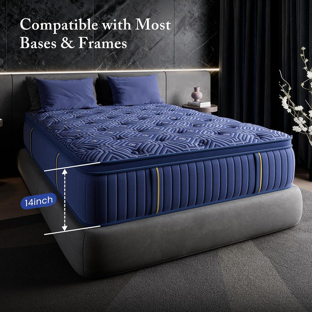 Full Size 12 Inch Medium Firm Gel Memory Foam Mattress V685235