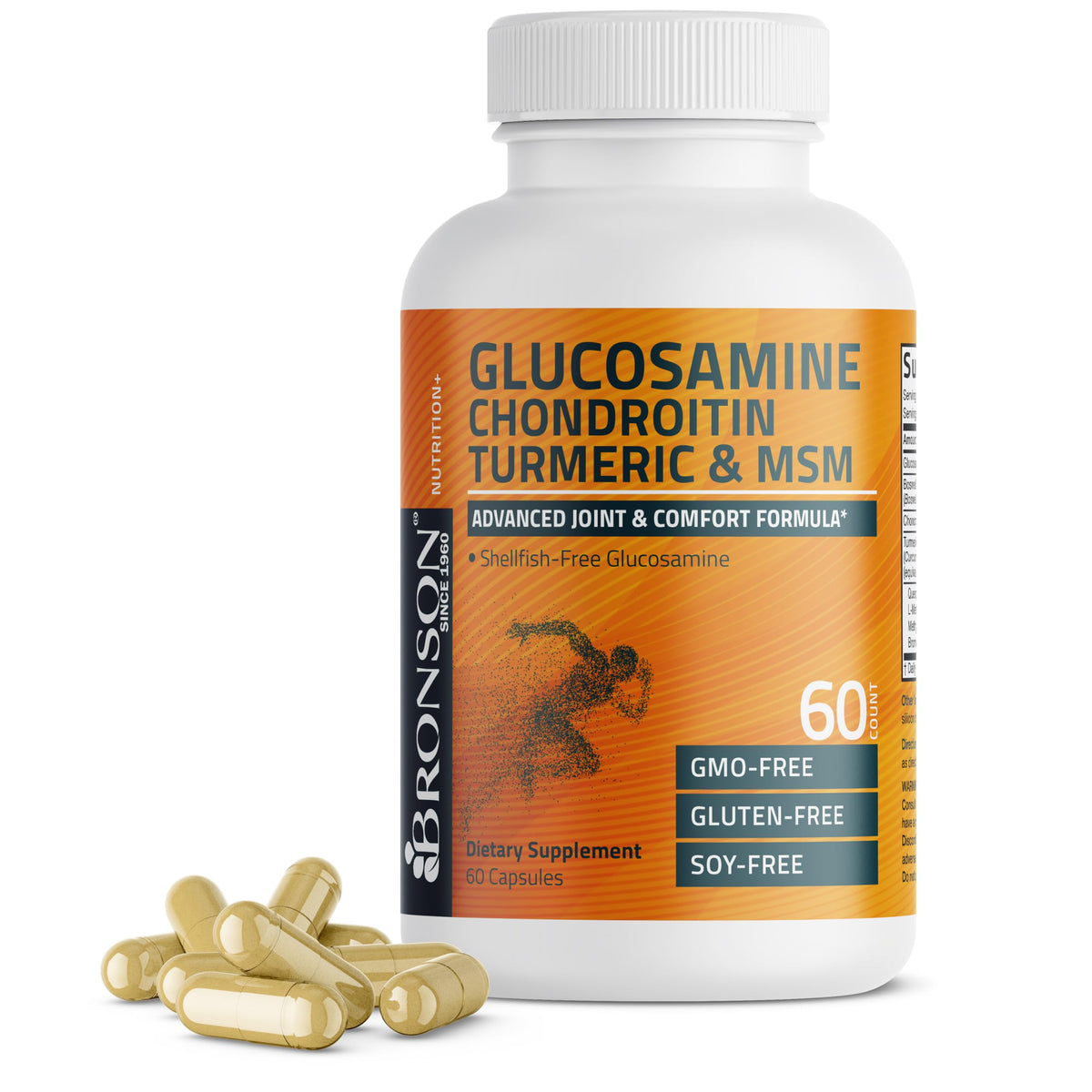 Glucosamine Chondroitin Turmeric & MSM Joint Support, 60 Capsules B4538