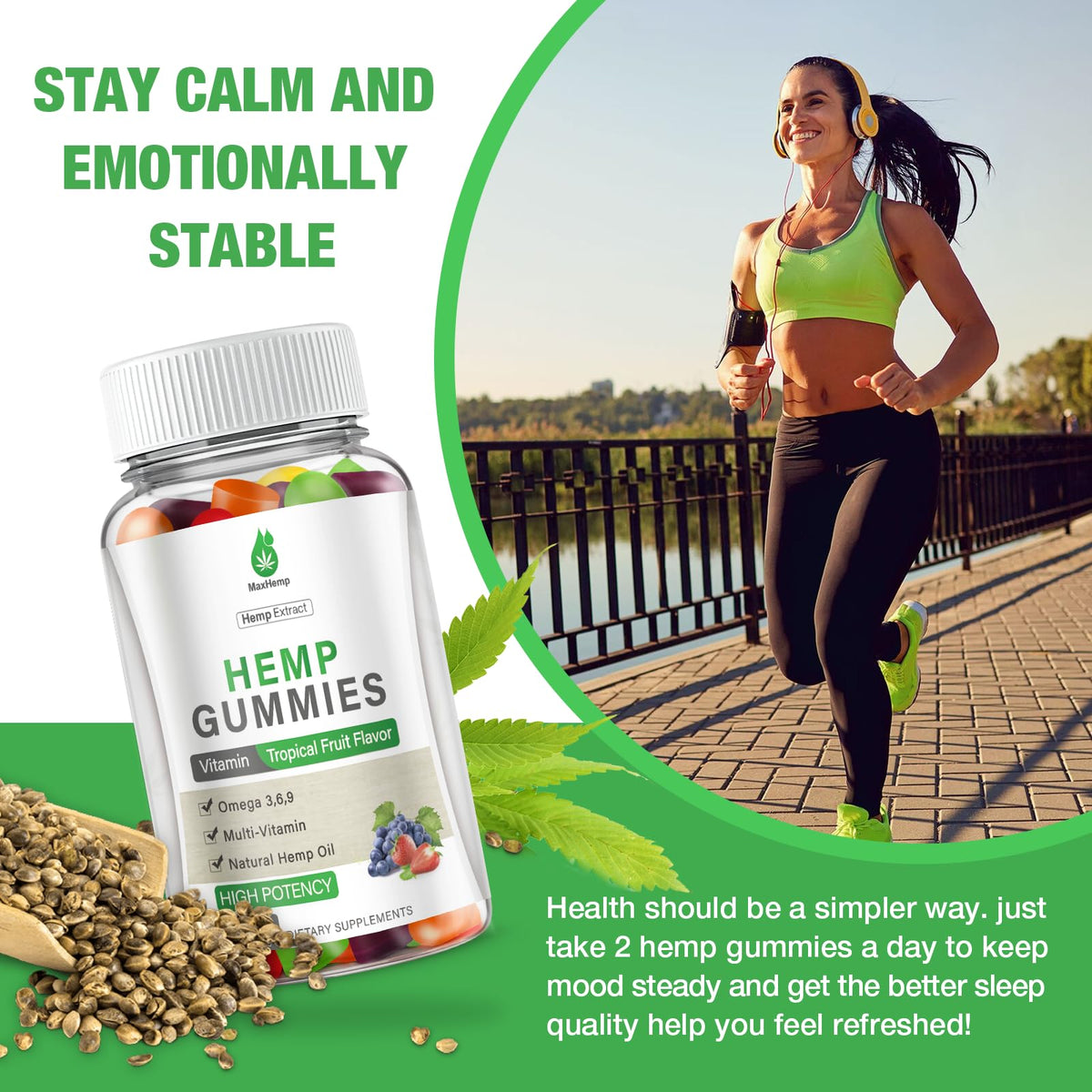 Hemp Gummies High Potency 2 Packs W27098