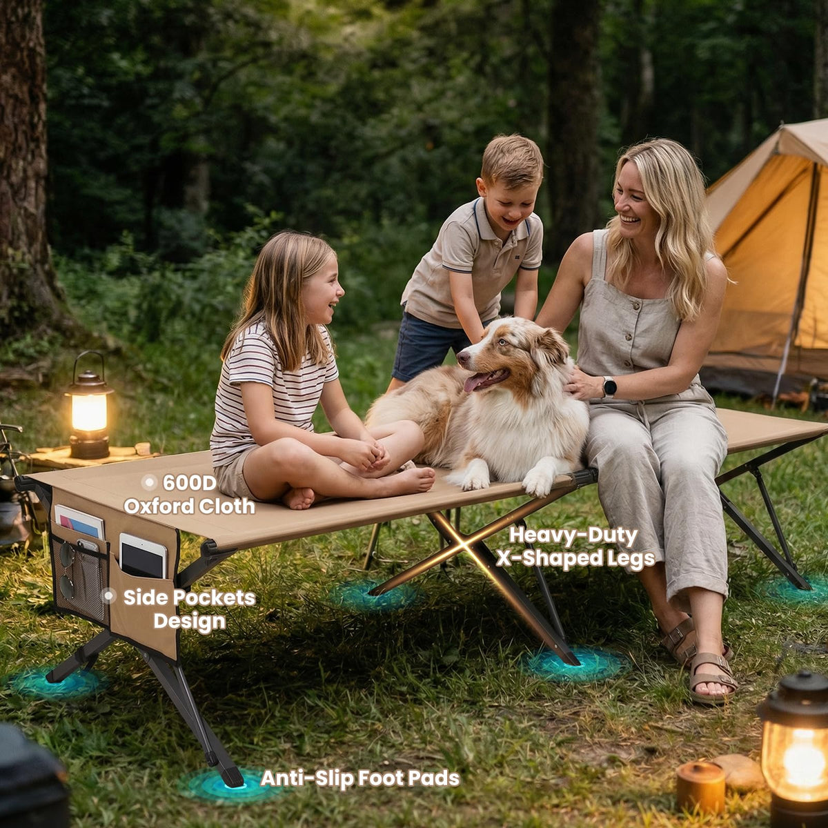 Heavy Duty 31.5'' Wide Folding Camping Cot J37064