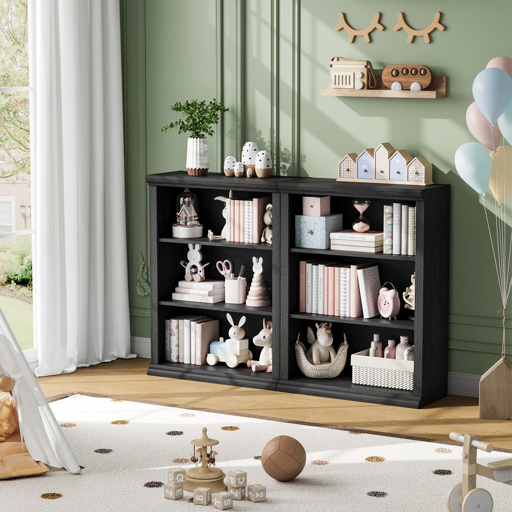 Black 3 Tier Bookcase H436