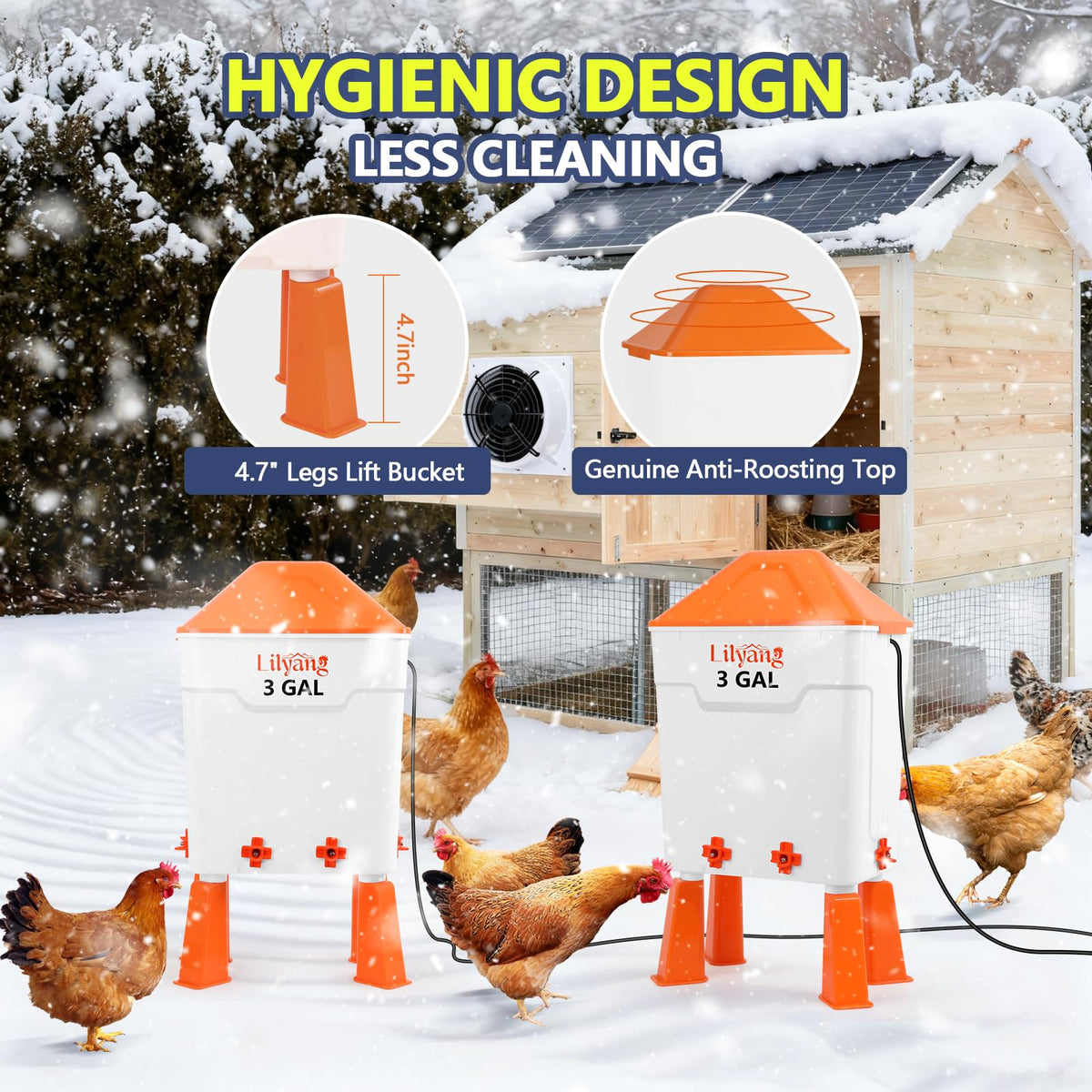 Heated Chicken Waterer 3 Gallon C619