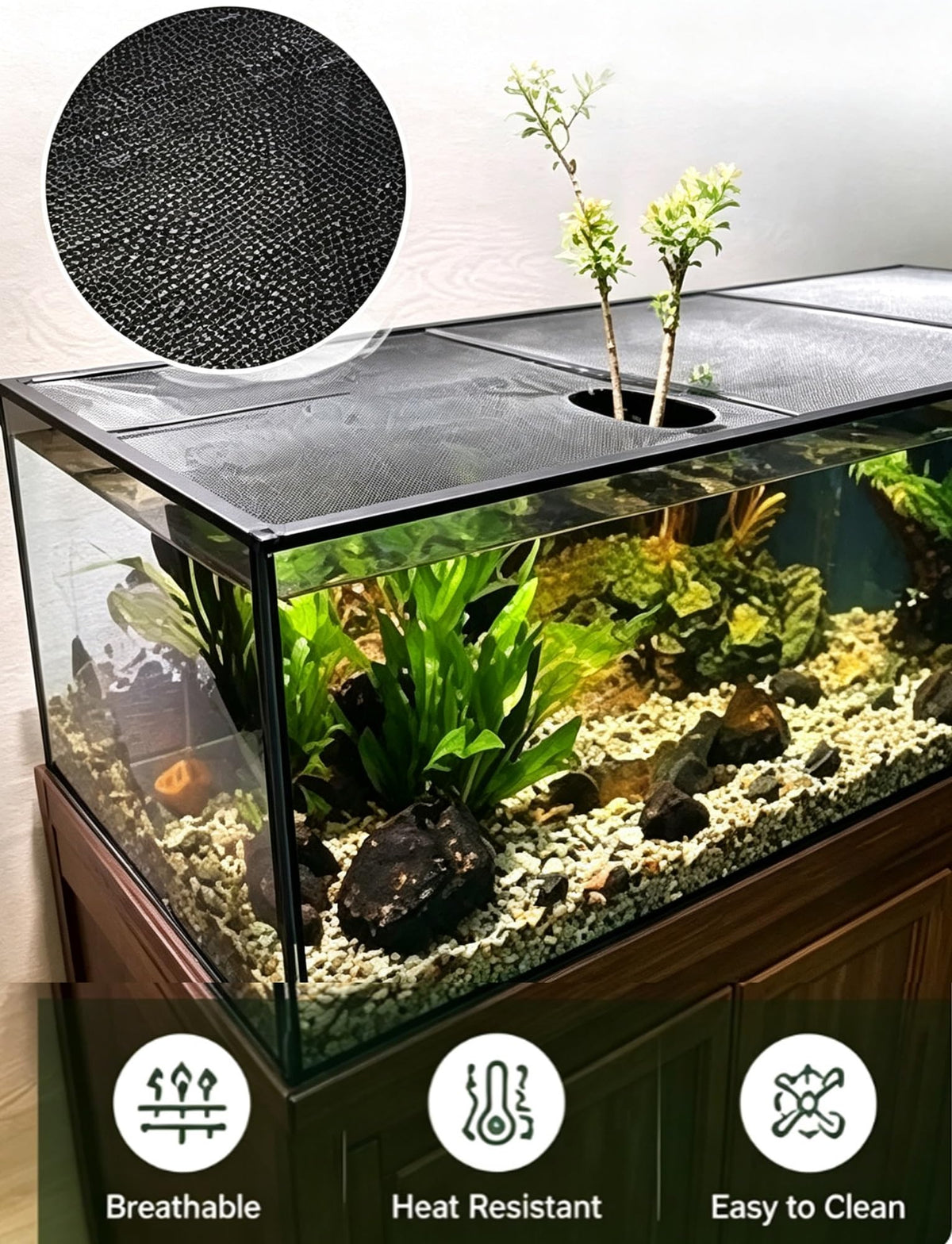 Aluminum Mesh Aquarium Lid for 10-20 Gallon Tanks N4993