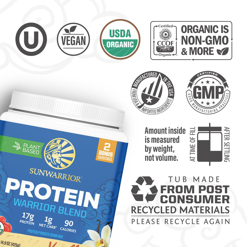 Vanilla Plant Based Protein Powder with BCAA W82177