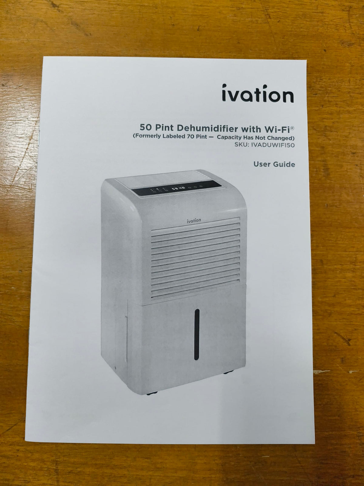 50 Pint Smart Wi-Fi Dehumidifier with Hose C998