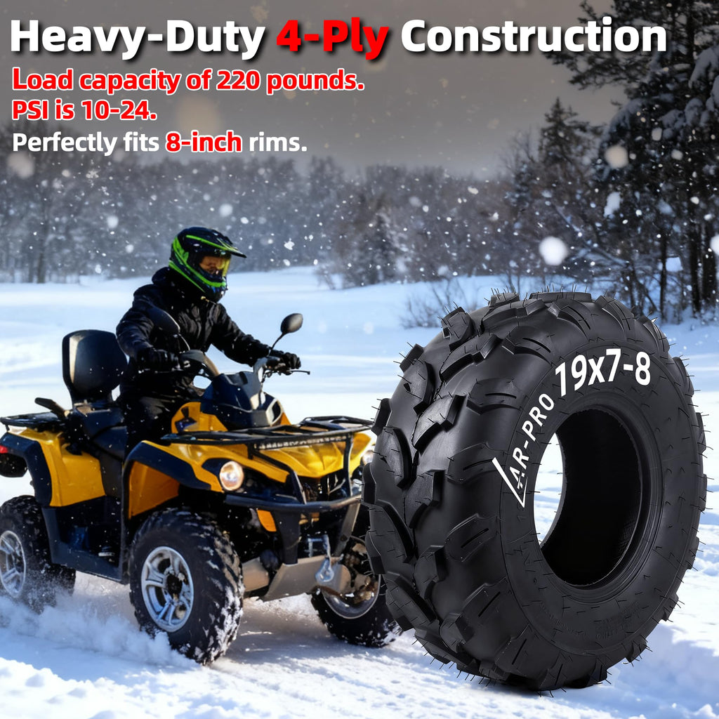 19x7-8 Tubeless All-Terrain ATV UTV Tires L7975