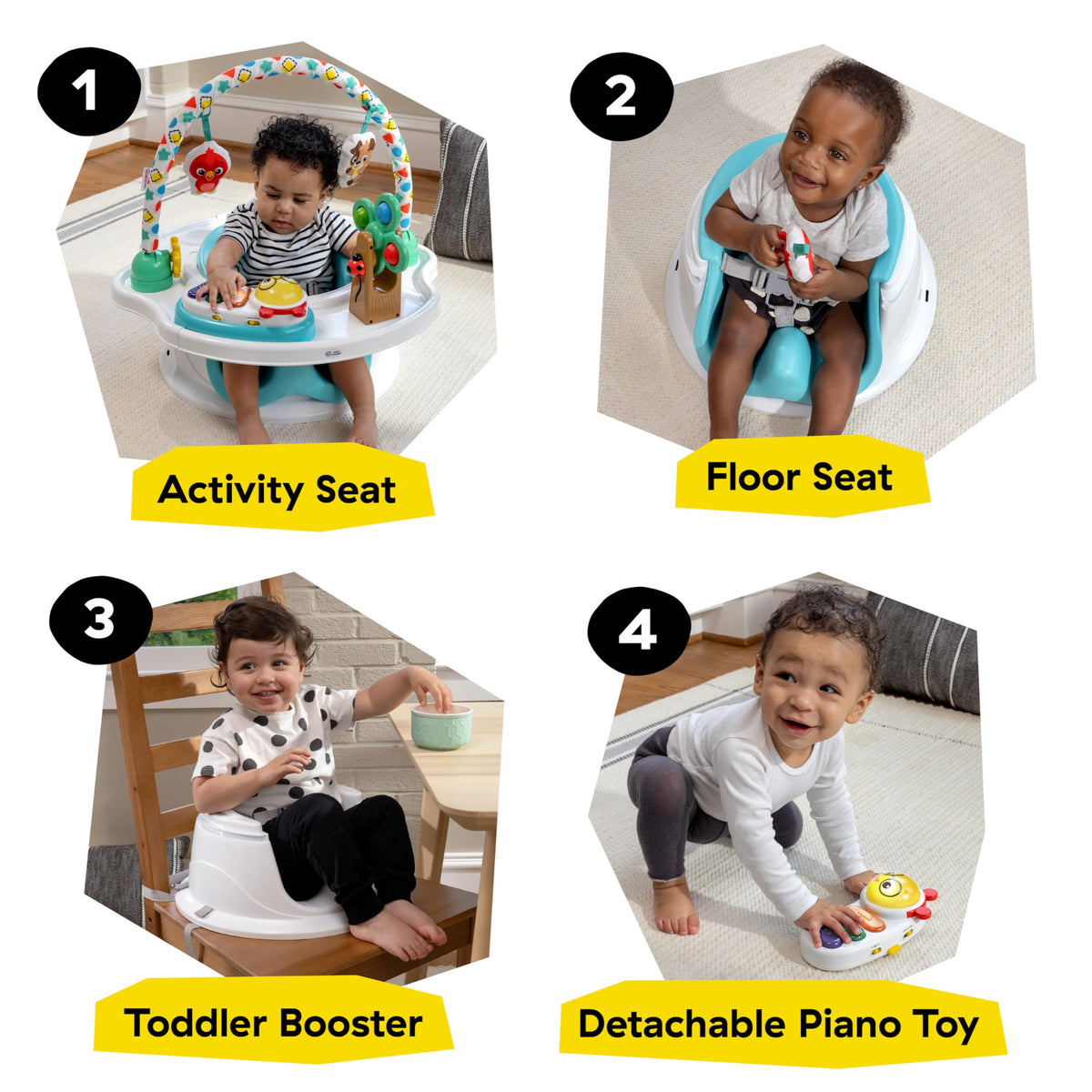 3-in-1 Activity Seat with Music & Lights C269455