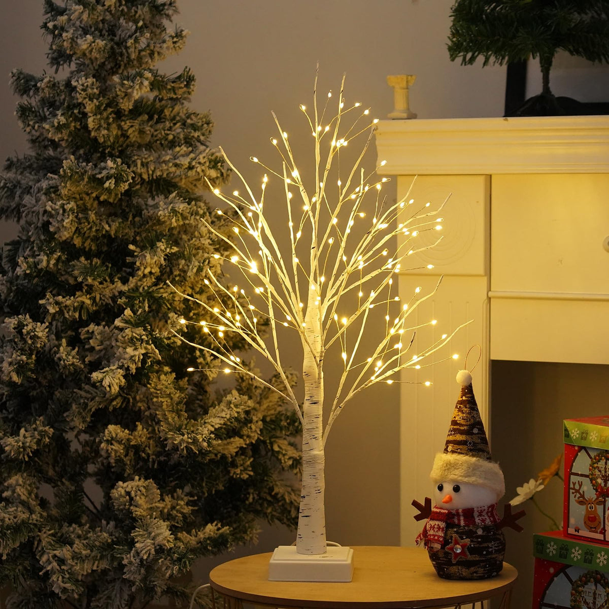 2 Pack Artificial Tree Lamp with Timer S303