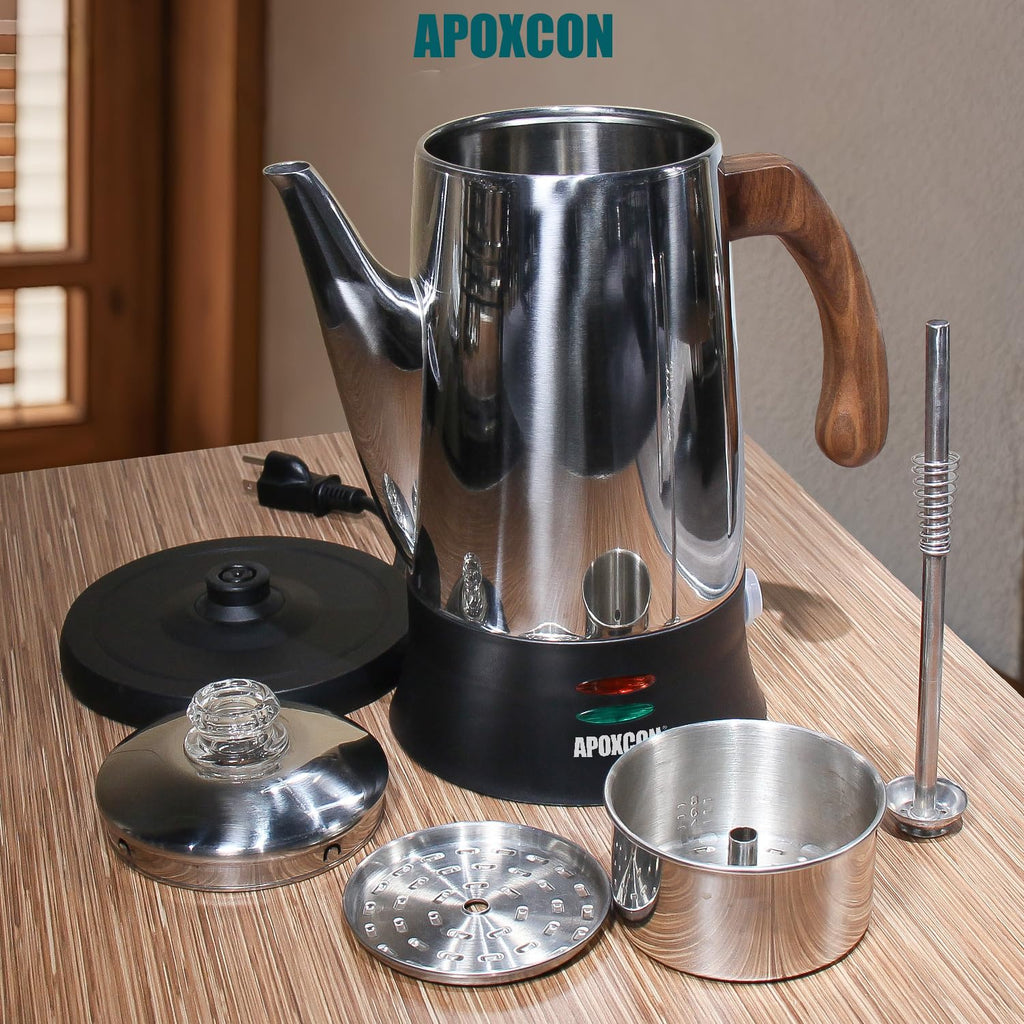 Electric Stainless Steel Coffee Percolator 8 Cup W91563