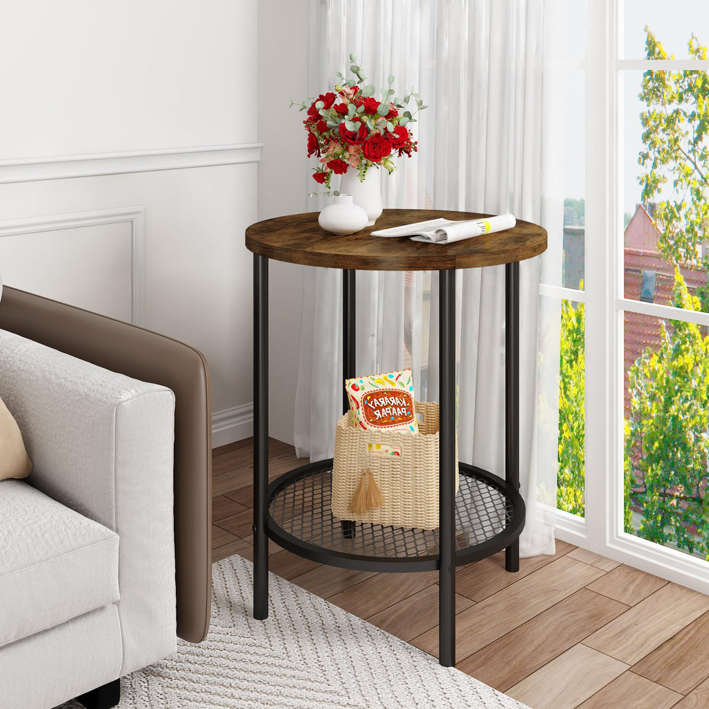 3-Piece Round Coffee Table Set with Storage N1482