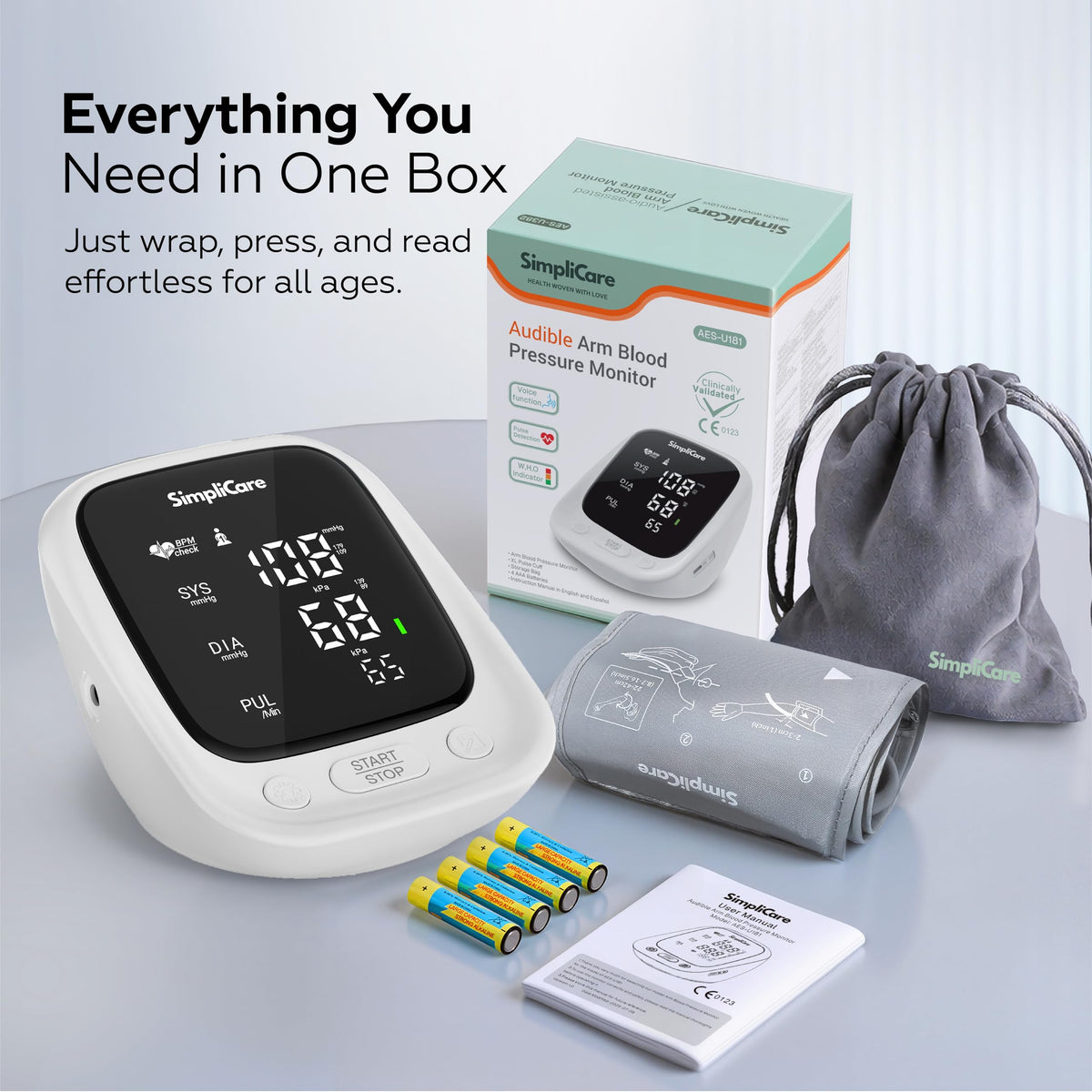 Blood Pressure Monitor with XL Blood Pressure Cuff C2881