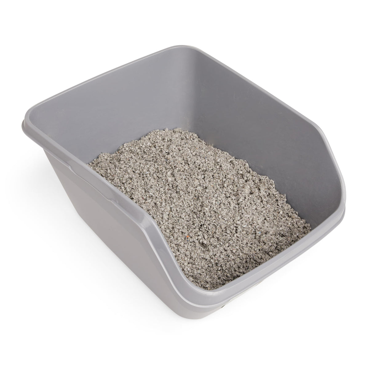 Grey Large High-Back Litter Box O82310