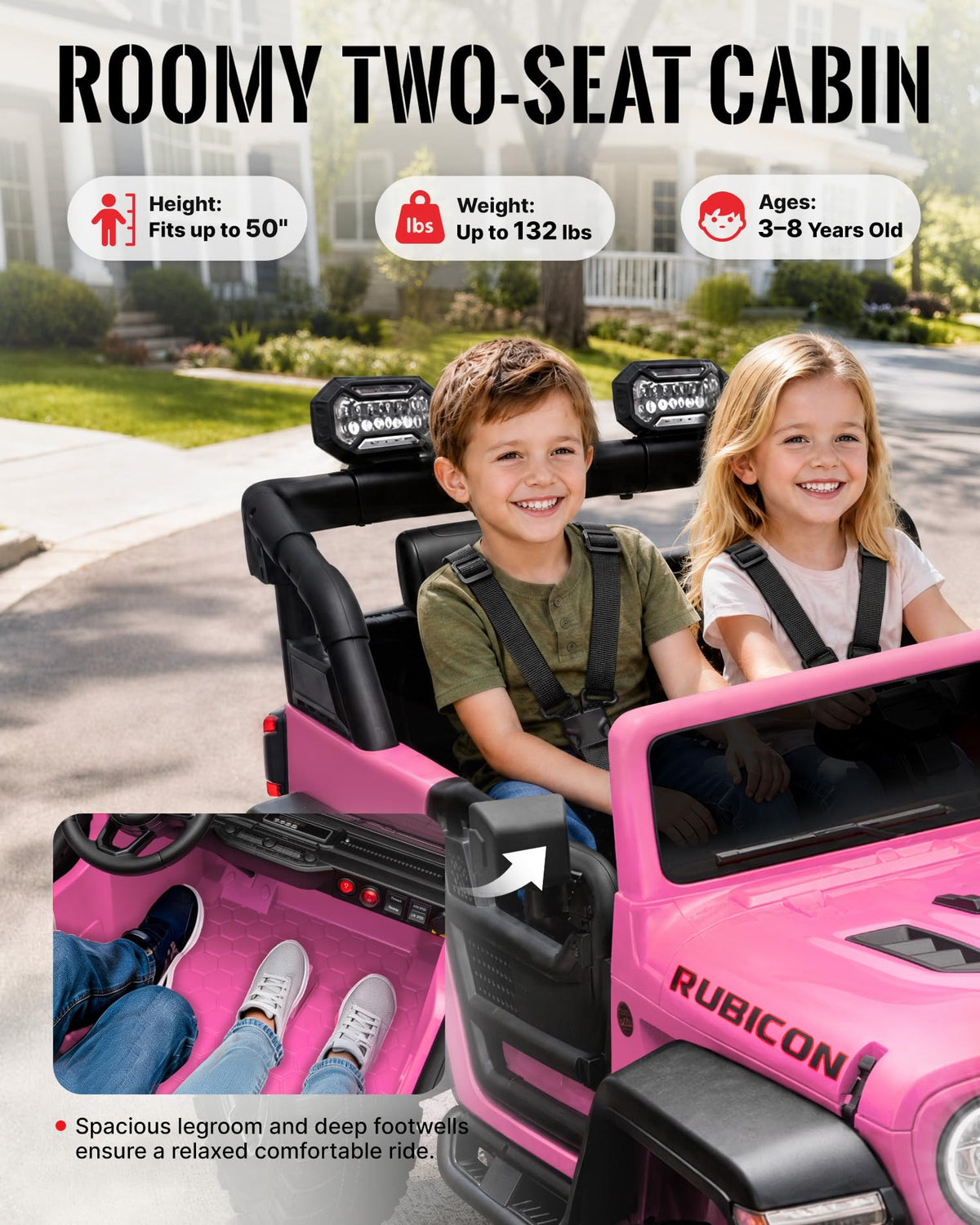 24V 2 Seater Ride on Car with Remote Control Y290488