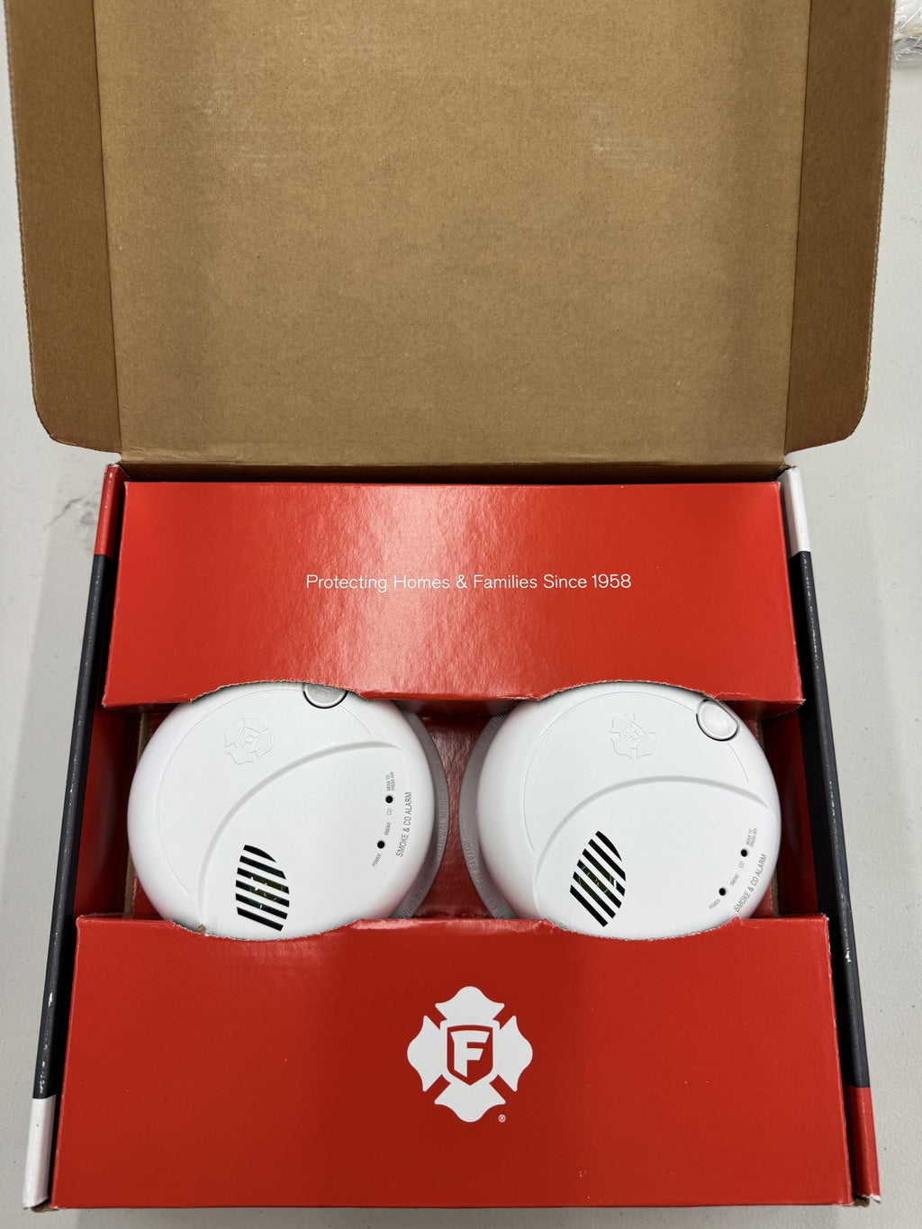 Combination Smoke & Carbon Monoxide Alarm, Hardwire Detector with Battery Backup, 2-Pack O497951