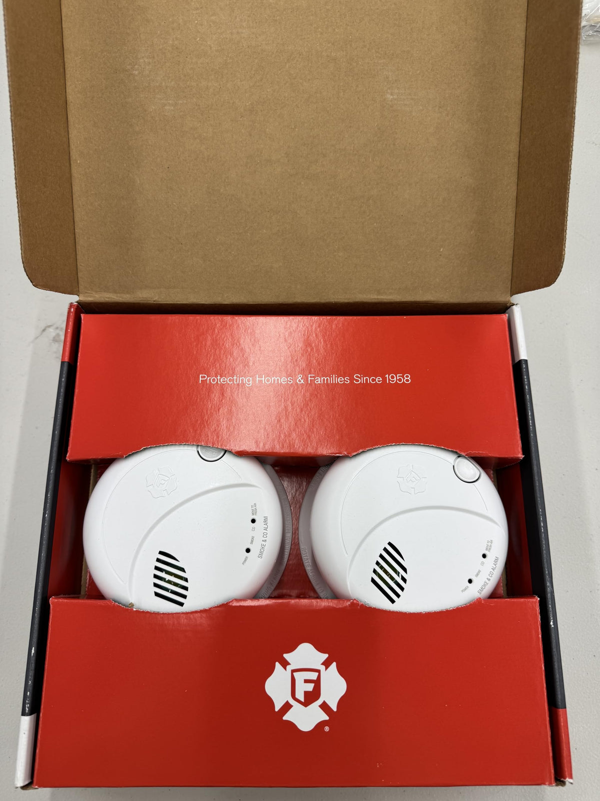 Combination Smoke & Carbon Monoxide Alarm, Hardwire Detector with Battery Backup, 2-Pack O497951