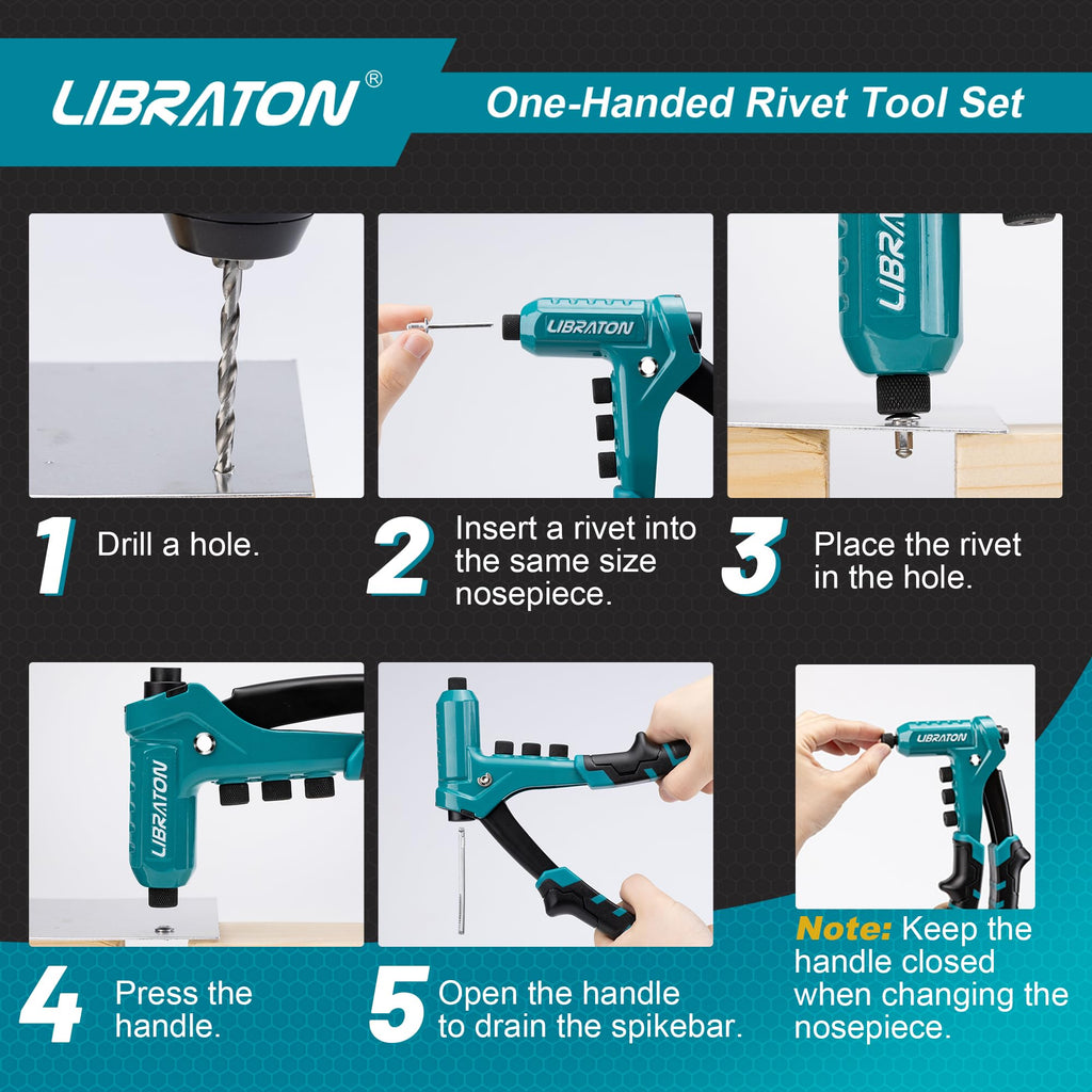 One-Handed Rivet Gun Set F853209