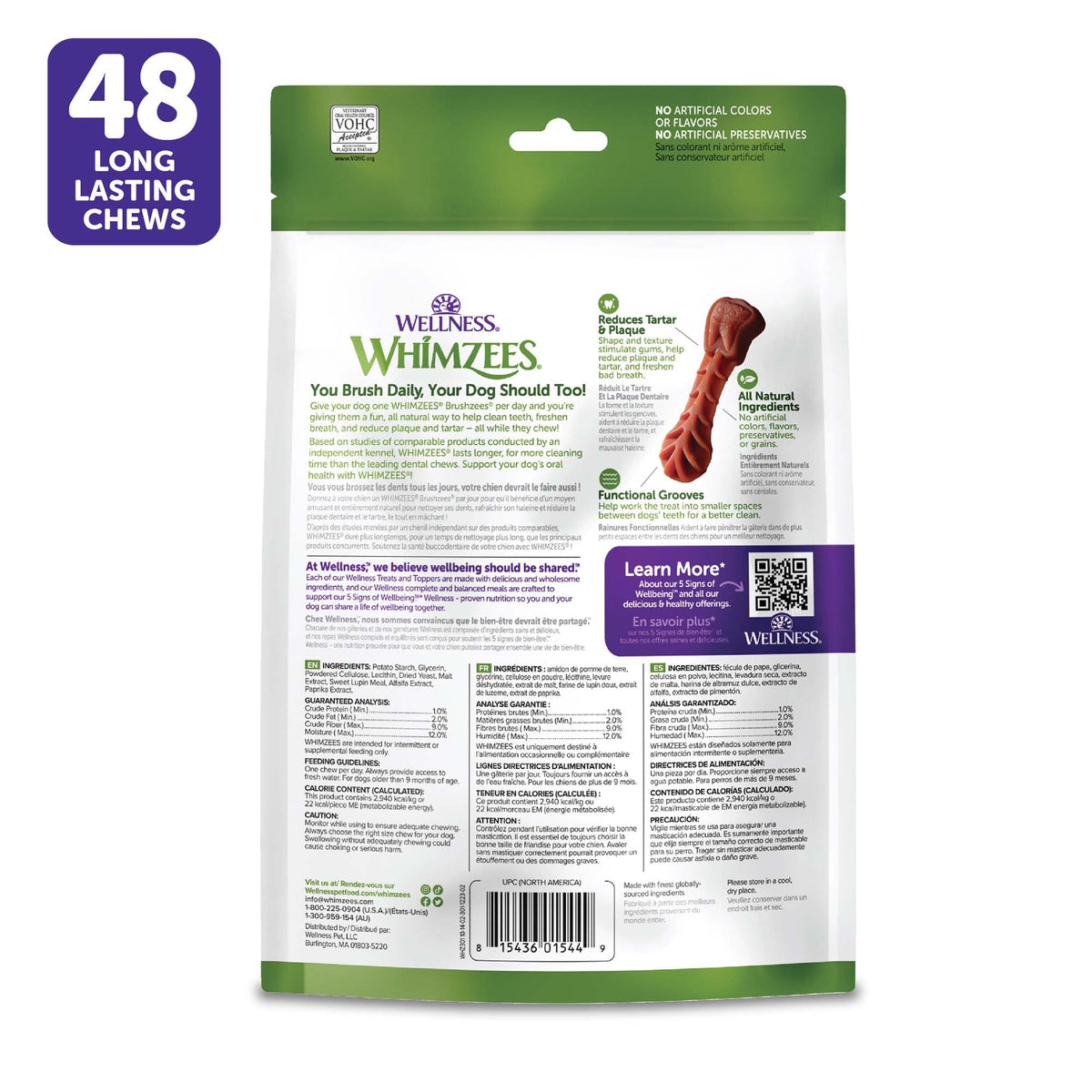 Natural Dog Dental Treat 12.7 oz 48 Count K693