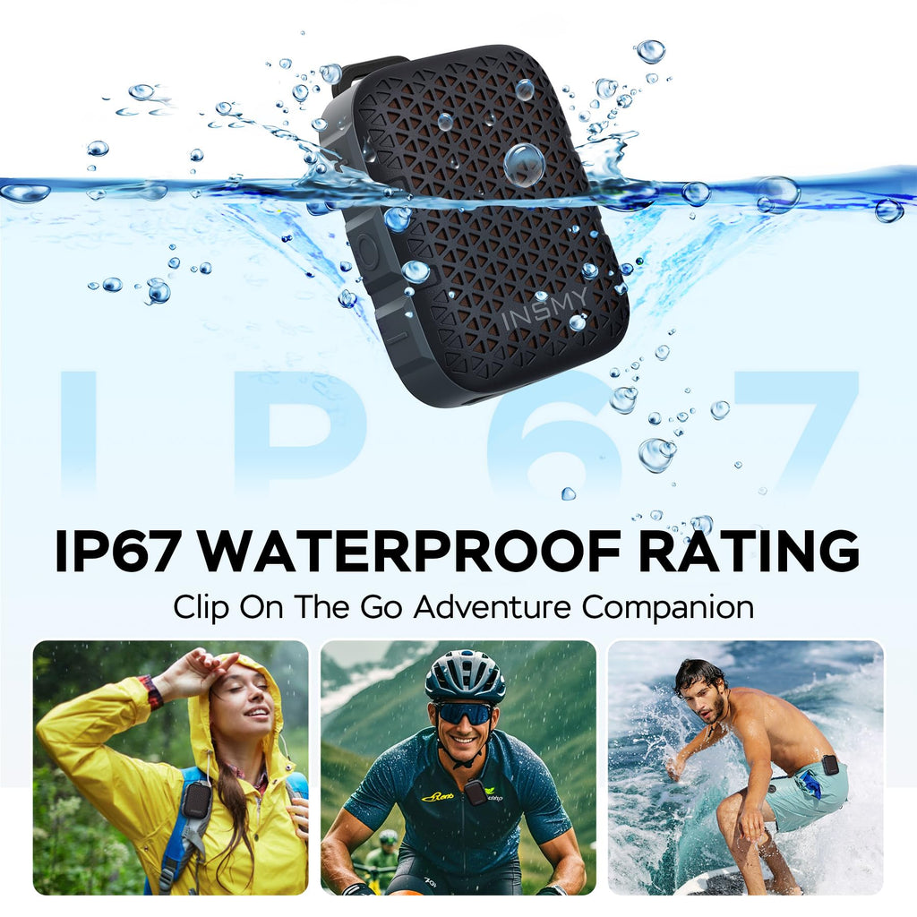 Wearable Bluetooth Speakers IP67 Waterproof Clip On Small Speaker J8150