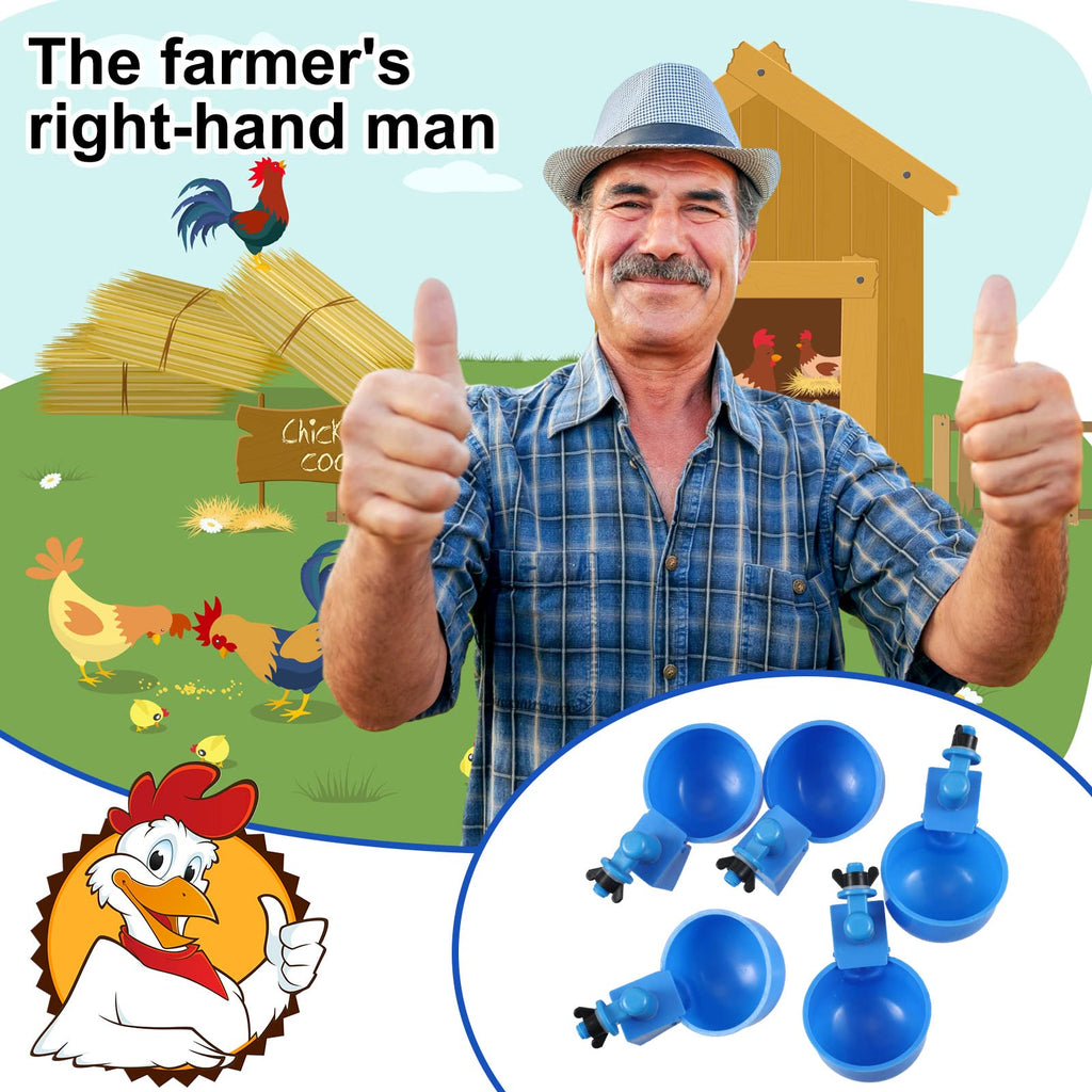 50 Pcs Chicken Waterer Cup W5447