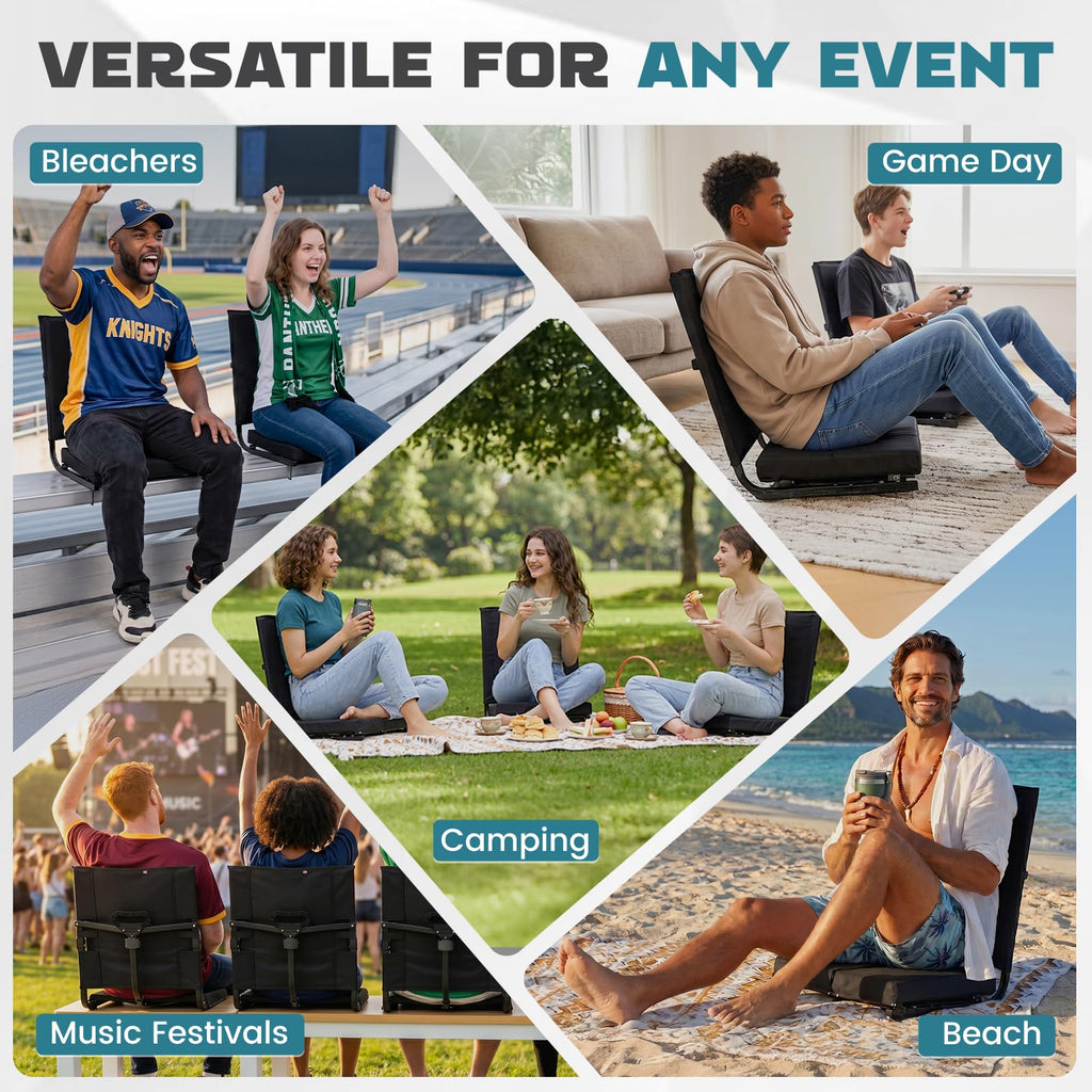 Folding Stadium Seat with Back Support B945
