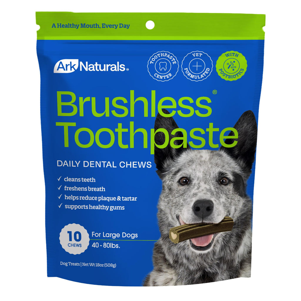 Brushless Toothpaste Dog Dental Treats Large Breeds 10 ct J690