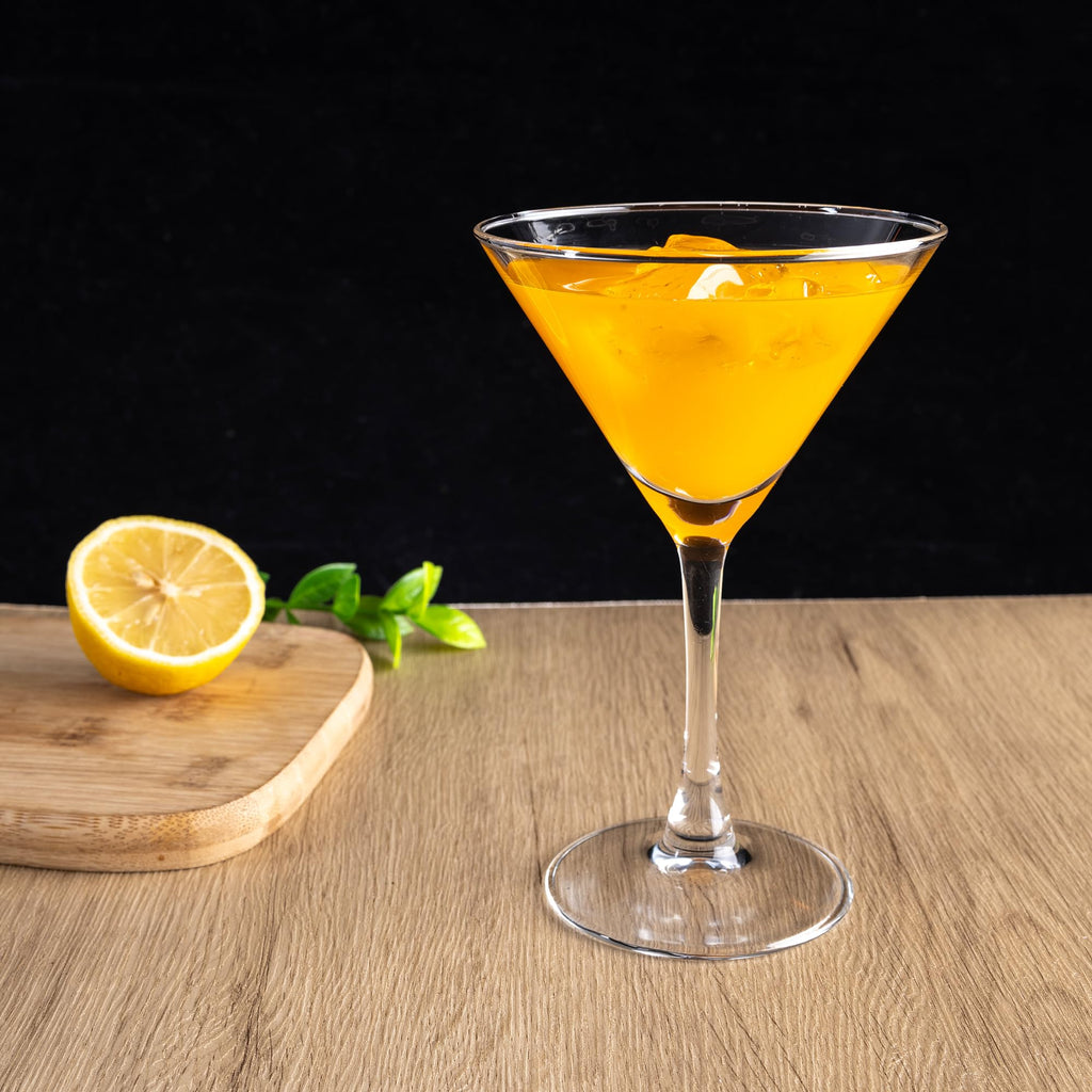 Martini Glasses Set of 7, 6 oz Reusable Cocktail Glasses with Stem F65772