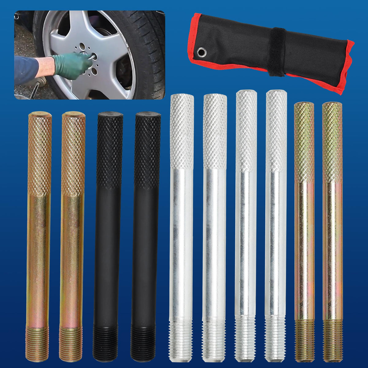 Steel Alloy Wheel Alignment Pin Tool M14x1.5/1.25 C3925