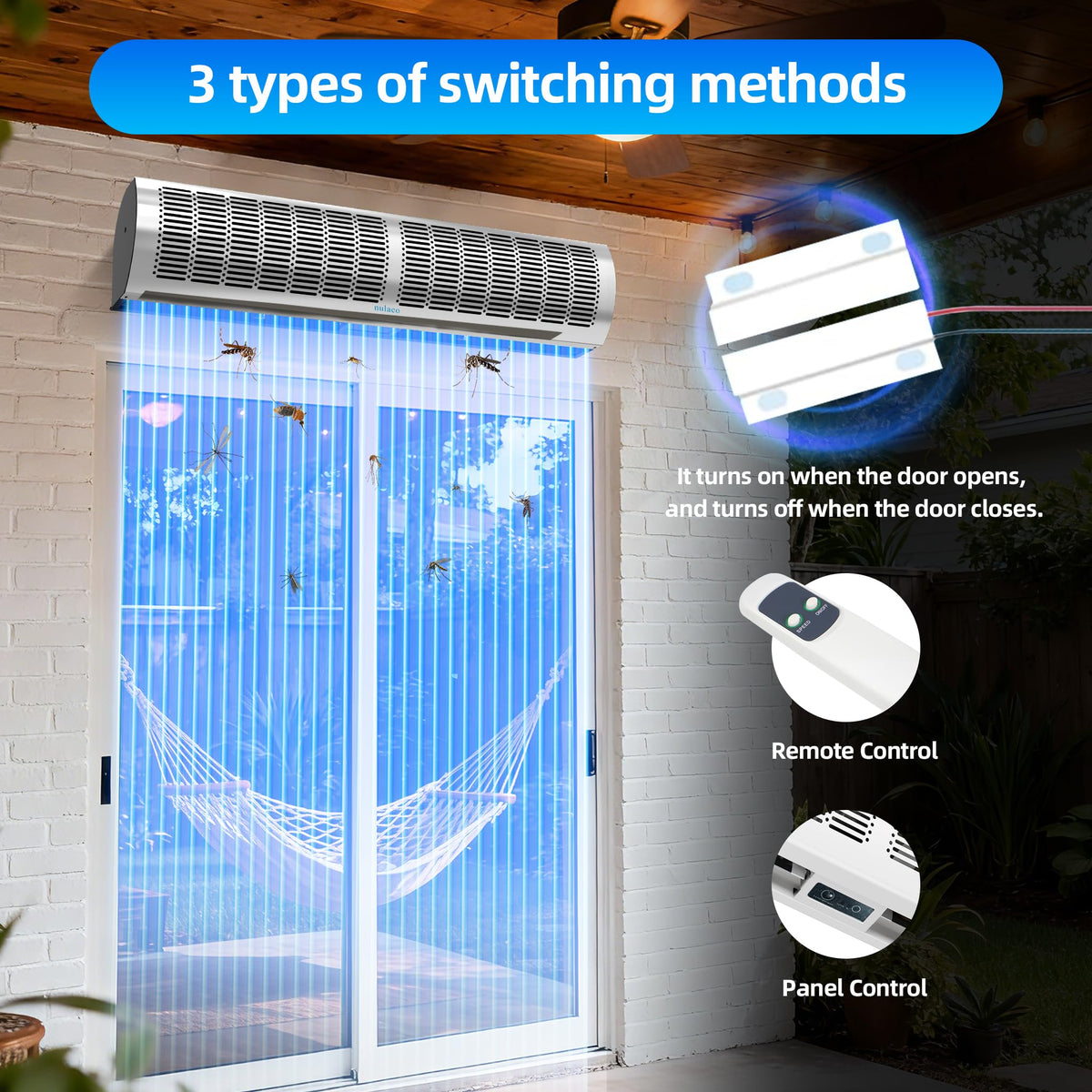 36'' Stainless Steel Wall-Mounted 2-Speed Air Curtain L444