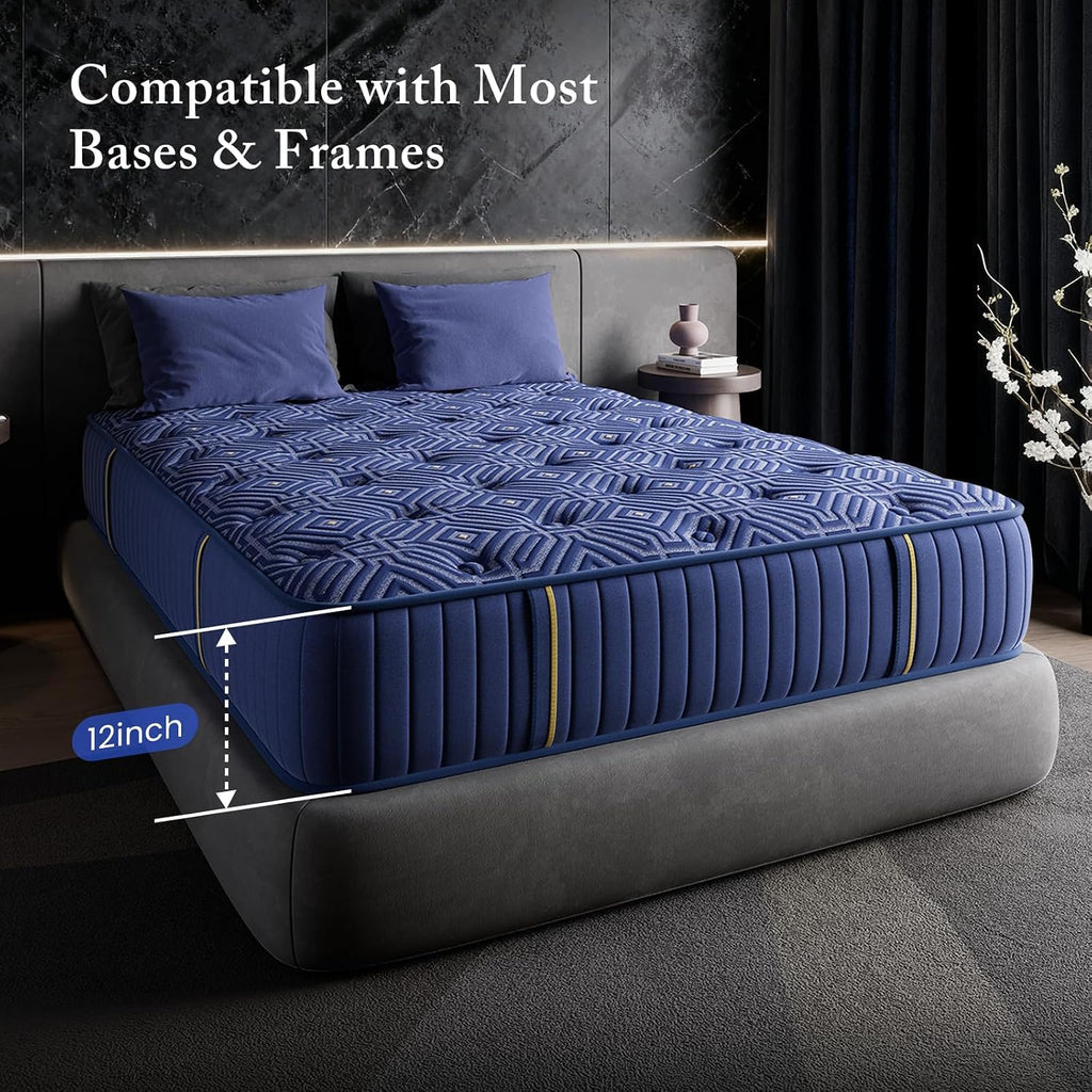 Full Size 12 Inch Medium Firm Gel Memory Foam Mattress V685235