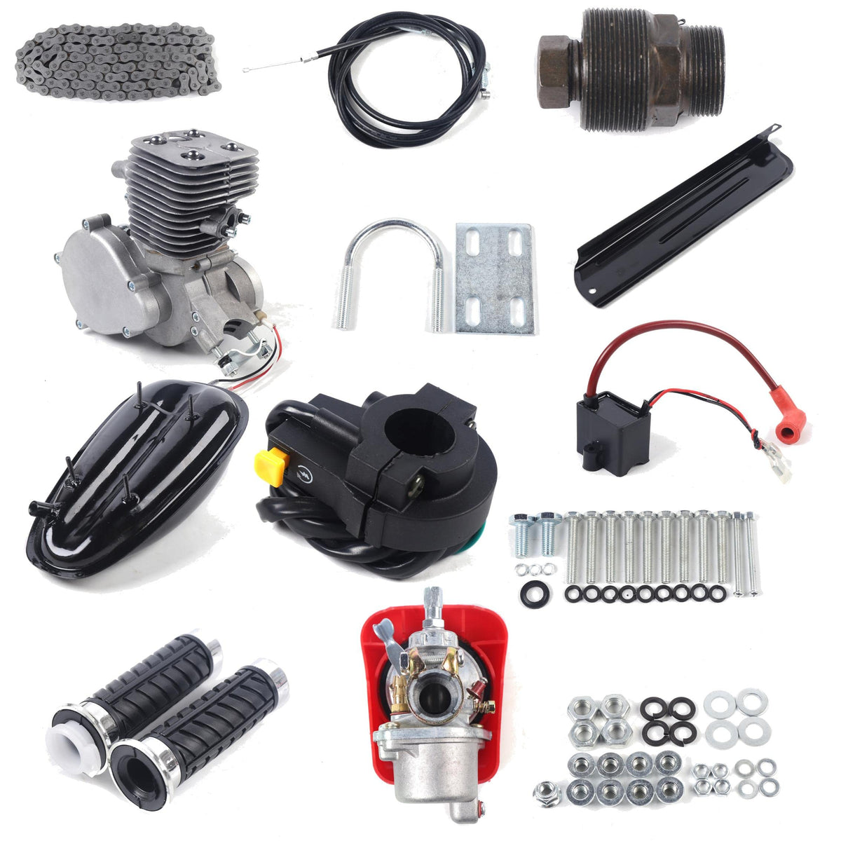 2 Stroke 100cc Bicycle Engine Kit 44 Tooth Sprocket H336936