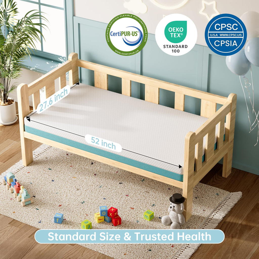 Memory Foam Crib Mattress with Washable Cover N42751